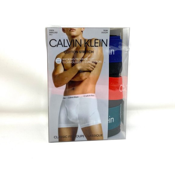 💖MEGA SALE💖Calvin Klein 3 Pack  Underwear Men  NB2615913 Trunk Cotton  Black - Picture 4 of 8